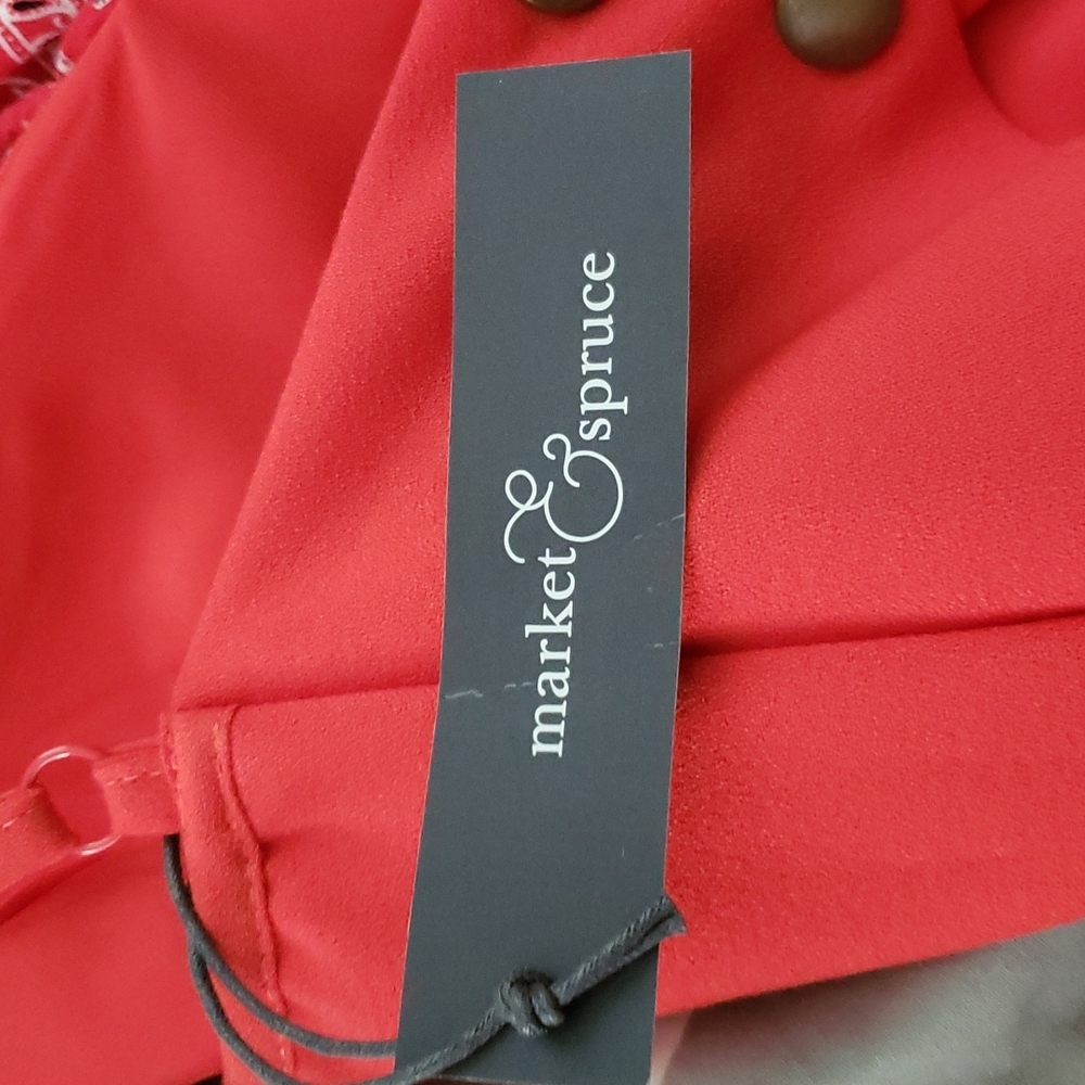 Market and Spruce dress. Coral Red in color size S - Picture 5 of 6
